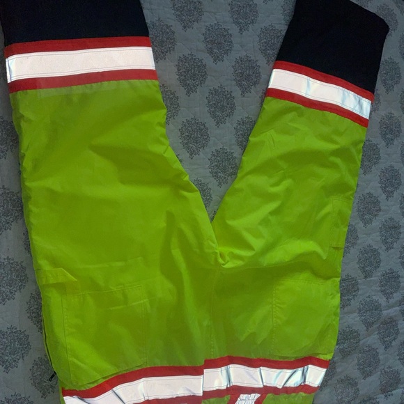 HiVis Insulated Bib Overalls Work King Safety Size 4XL Mens - Picture 10 of 13